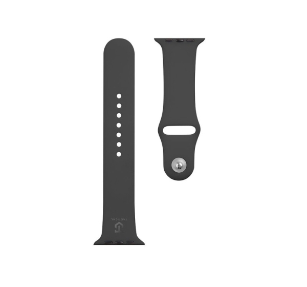 Tactical Apple Watch 42/44/45mm Silicone Strap Black
