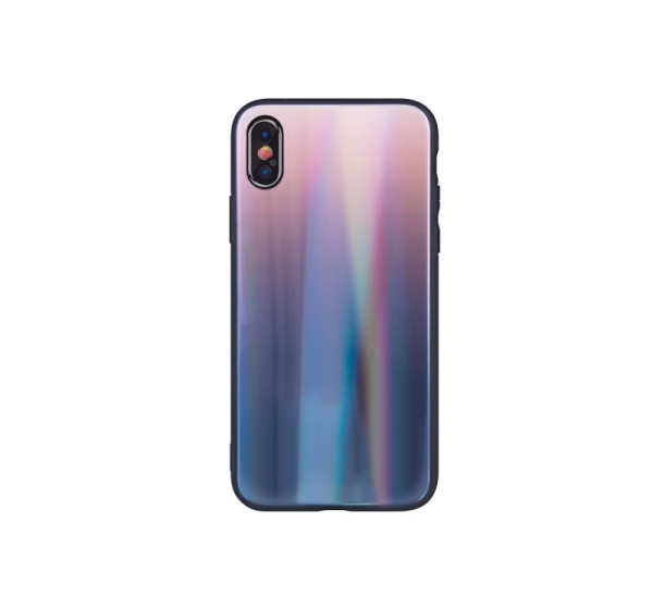 iLike Apple iPhone 7 Plus / iPhone 8 Plus Aurora Glass case Brown Black