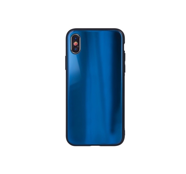 iLike Apple iPhone XR Aurora Glass case Dark Blue