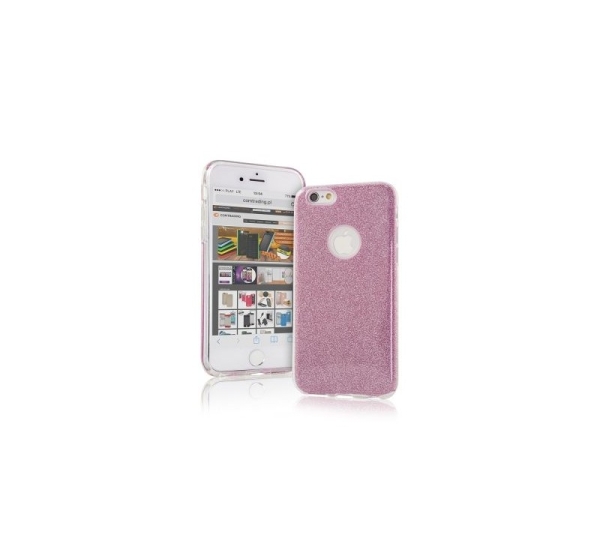 iLike Apple iPhone X / iPhone XS Glitter 3 in 1 Back Case Pink