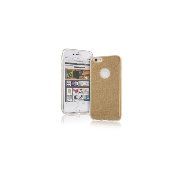 iLike Apple iPhone X / iPhone XS Glitter 3 in 1 Back Case Gold