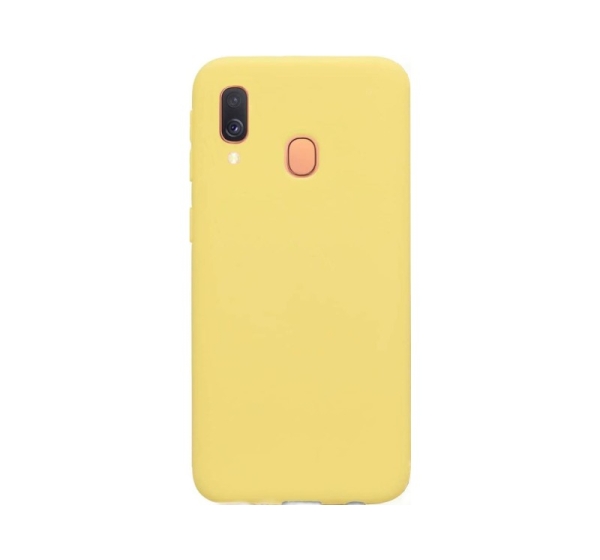 Evelatus Samsung Galaxy A40 Nano Silicone Case Soft Touch TPU Yellow