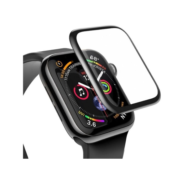 Baseus Apple Baseus 0.23mm curved-screen tempered glass 38mm for Apple Watch Black (SGAPWA4-C01)