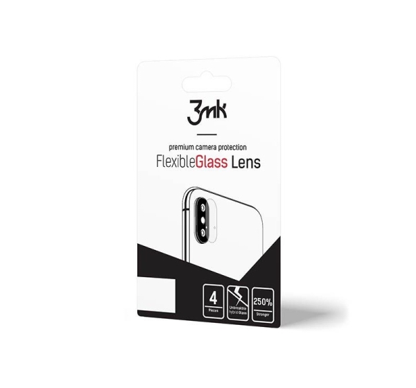 3MK Apple iPhone X/XS FlexibleGlass Camera Glass Lens (4 PSC)