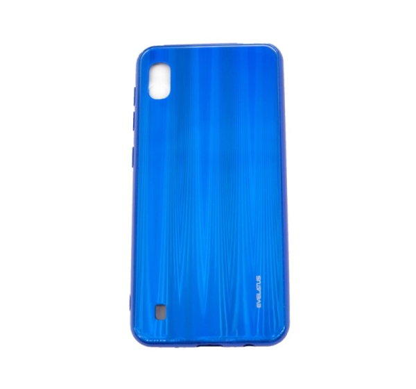 Evelatus Samsung Galaxy A10 Water Ripple Full Color Electroplating Tempered Glass Blue
