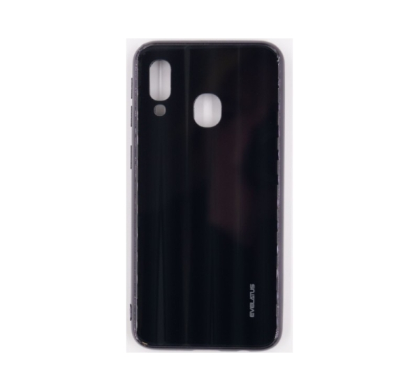 Evelatus Samsung A40 Water Ripple Full Color Electroplating Tempered Glass Black
