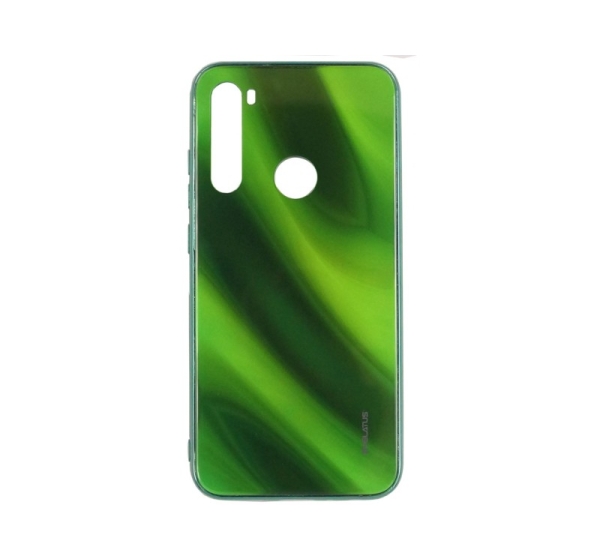 Evelatus Xiaomi Xiaomi Redmi Note 8 / Redmi Note 8 2021 Water Ripple Full Color Electroplating Tempered Glass Case Green