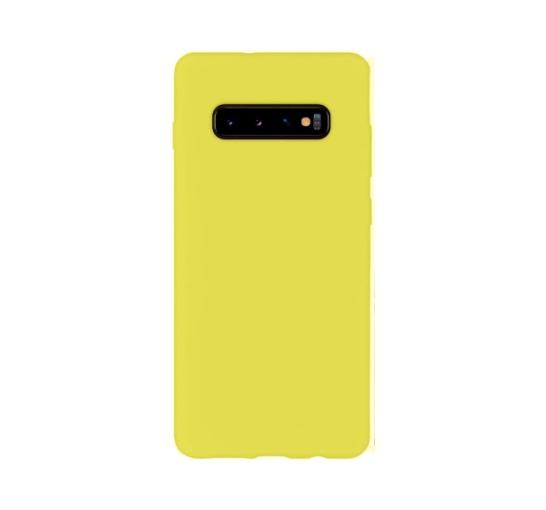 Evelatus Samsung Galaxy S10 Nano Silicone Case Soft Touch TPU Yellow