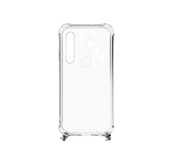 Evelatus Xiaomi Xiaomi Redmi Note 8 / Redmi Note 8 2021 Silicone Transparent with Necklace TPU Strap Gold