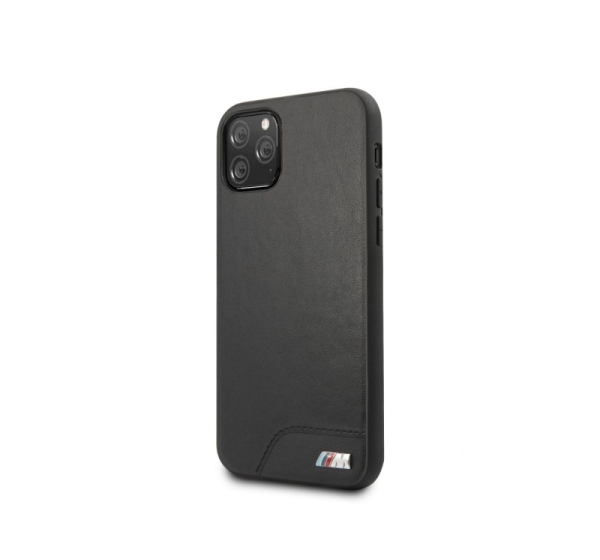 BMW Apple iPhone 11 Pro Hardcase Smooth PU Leather Black