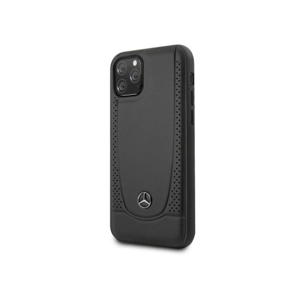 Mercedes-Benz Apple iPhone 11 Pro Leather Hardcase Perforation Black