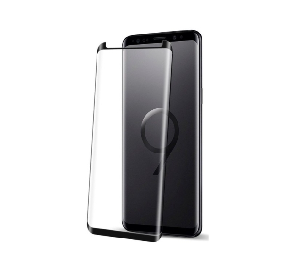 Evelatus Samsung Galaxy S9 Plus 3D Full Glue Curved Aluminosilicate Glass 9H (0.26mm) + Camera Protector