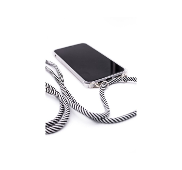 Evelatus Apple iPhone 11 Pro Silicone Transparent with Necklace TPU Strap Transparent