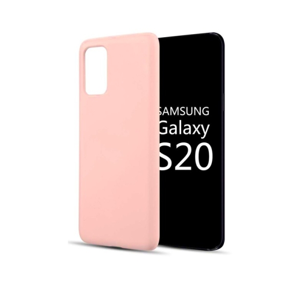 Evelatus Samsung Galaxy S20 Nano Silicone Case Soft Touch TPU Beige