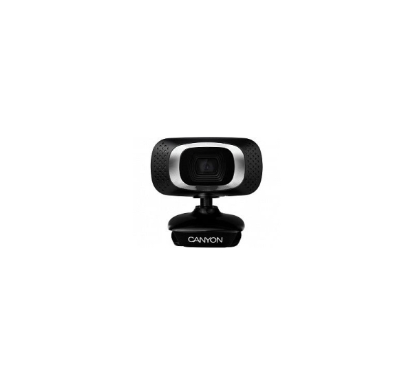 Canyon Webcam 720P HD with USB2.0 connector 360 Black