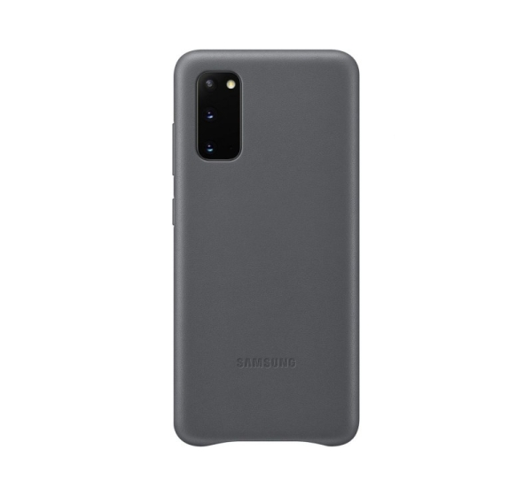 Samsung Galaxy S20 Leather Cover case Gray