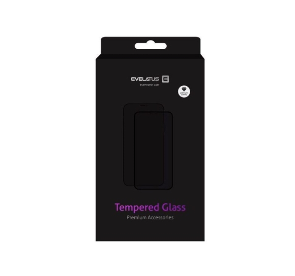 Evelatus Apple iPhone 12 Mini 5.4'' 0.33 Flat Clear Glass Japan Glue Anti-Static