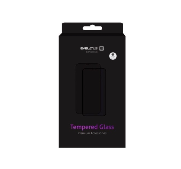 Evelatus Apple iPhone 12/12 Pro 6.1 Matte 2.5D Silk Cover Japan Glue Glass Anti-Static