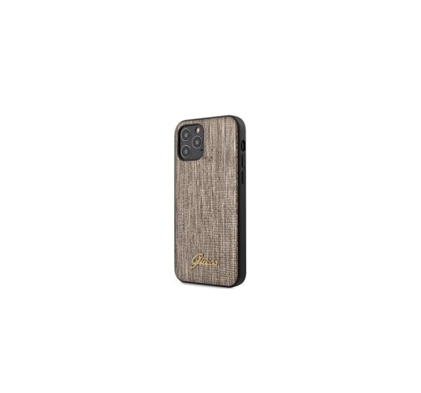 Guess - iPhone 12 Pro Max Lizard Cover Gold