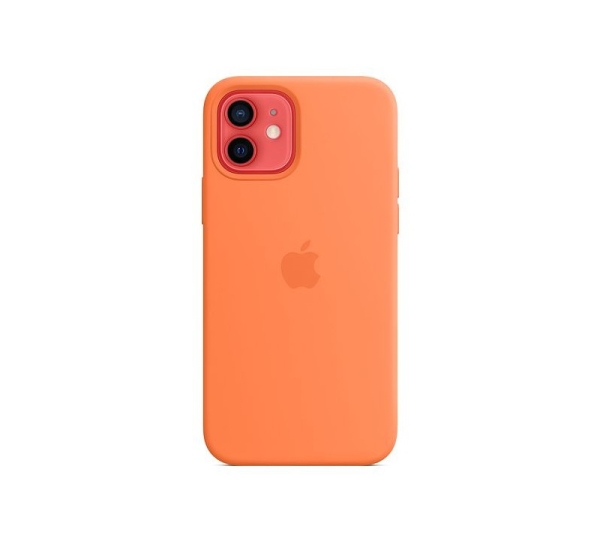 Apple Silicone Case with MagSafe for iPhone 12 mini Kumquat