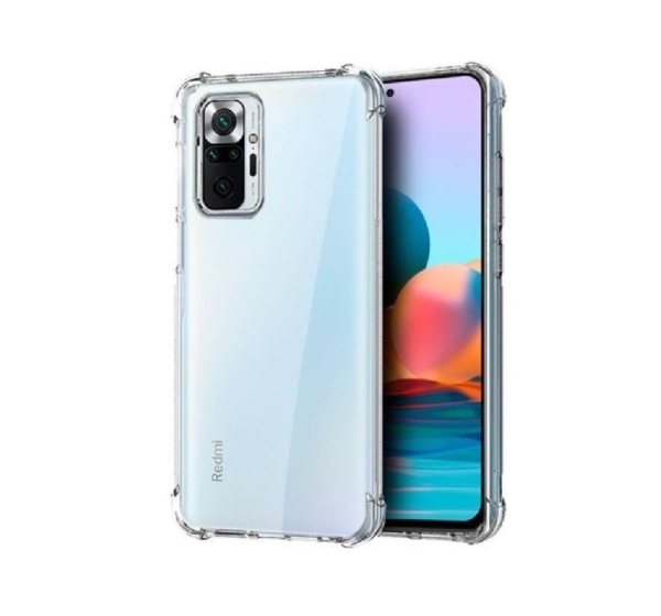 Evelatus Xiaomi Redmi Note 10 Pro Military Shockproof Silicone Case TPU Transparent