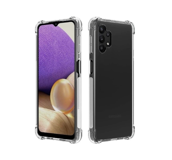 Evelatus Samsung Galaxy A32 Military Shockproof Silicone Case TPU Transparent