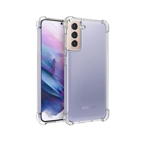 Evelatus Samsung Galaxy S21 Plus Military Shockproof Silicone Case TPU Transparent
