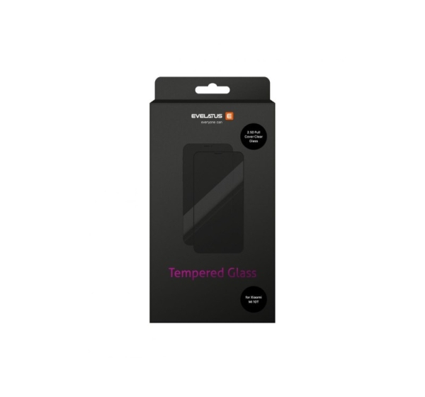 Evelatus Xiaomi Xiaomi Mi 10T 2.5D Full Cover Japan Glue Glass Anti-Static