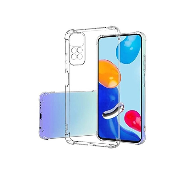 Evelatus Xiaomi Redmi Note 11/11S Military Shockproof Silicone Case TPU Transparent