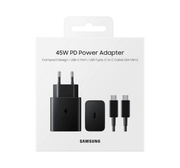 Samsung Samsung 45W Power Adapter incl. 5A Cable EP-T4510XBEGEU Black