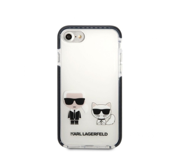Karl Lagerfeld Apple iPhone 7/8/SE2020/SE2022 TPE Karl and Choupette Kryt White