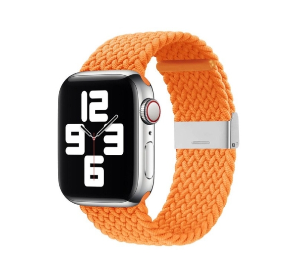 iLike Apple Watch 38/40/41mm Braided Fabric Strap Orange