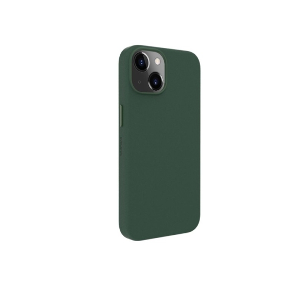 Evelatus Apple iPhone 14 Genuine Leather Case with MagSafe Dark Green
