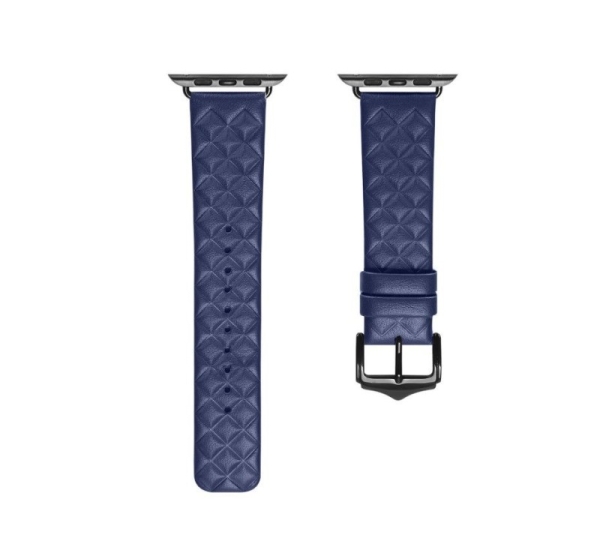 Dux Ducis trap Leather Watch 7 Band 7/6/5/4/3/2 / SE (45/44 / 42mm) Wristband Bracelet Genuine Leather Bracelet Blue