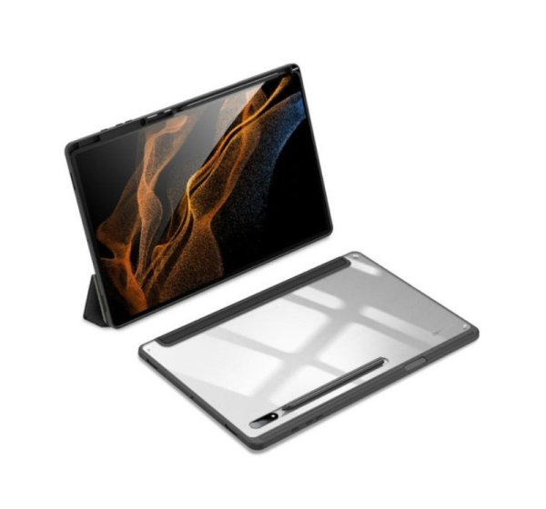 Dux Ducis Toby Armored Flip Smart Case Galaxy Tab S8 Ultra with Stylus Holder Black
