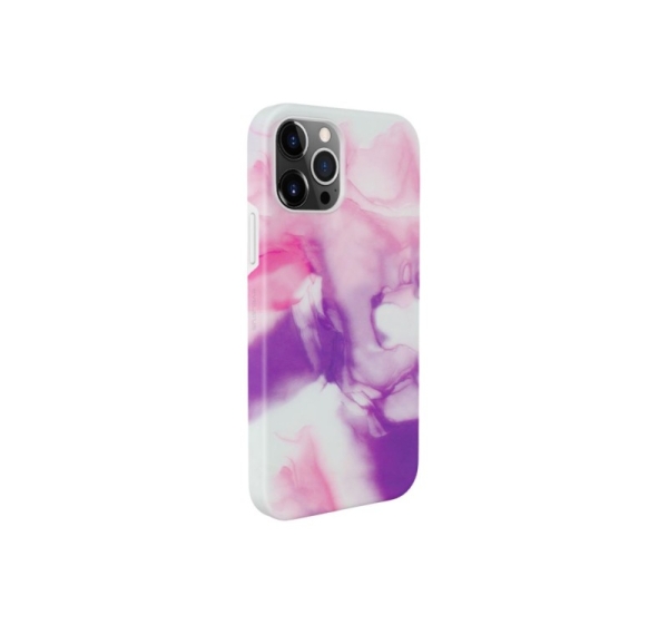 Evelatus Apple iPhone 12 Pro Max Premium Silicone case Customized Print Purple