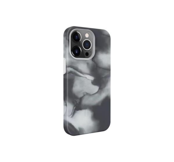 Evelatus Apple iPhone 14 Pro Premium Silicone case Customized Print Gray