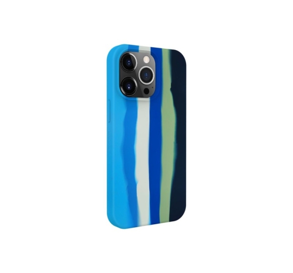 Evelatus Apple iPhone 14 Pro Max Silicone case Multi-Colored Blue