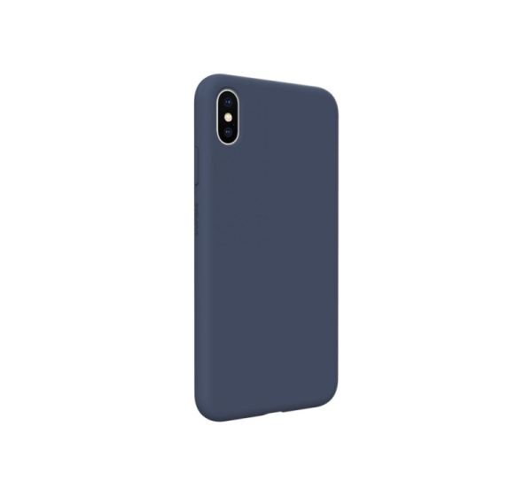 Evelatus Apple iPhone Xs Max Premium Soft Touch Silicone Case Midnight Blue