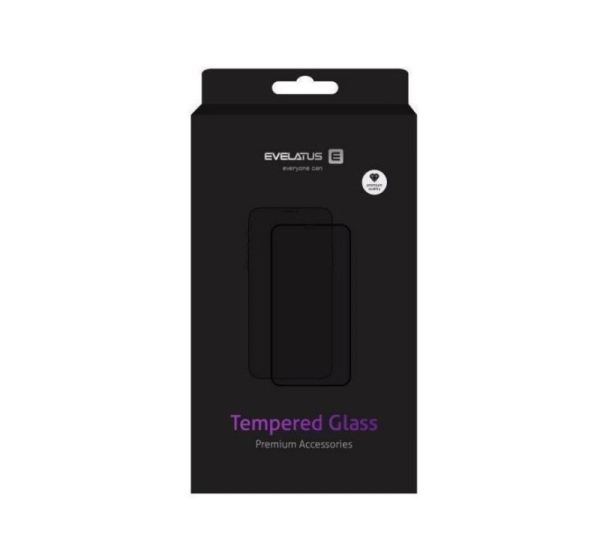Evelatus Xiaomi Redmi A2 2.5D Full Cover Japan Glue Glass Anti-Static Black