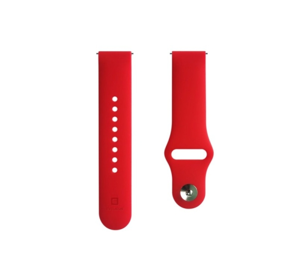 Evelatus Evelatus 22mm Silicone Loop Watch Straps (S/M 110mm) Red