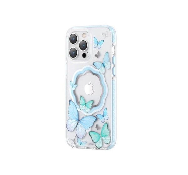 Kingxbar Apple iPhone 14 Pro Max MagSafe Butterfly Series magnetic case Blue