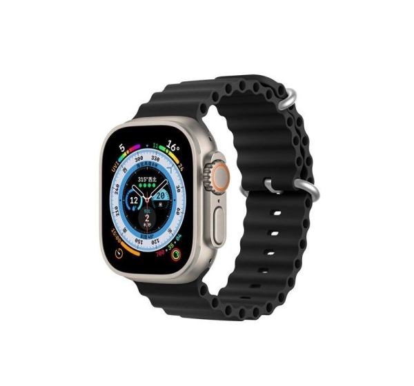 Dux Ducis Strap Watch Strap 8 / 7 / 6 / 5 / 4 / 3 / 2 / SE (41 / 40 / 38mm) Silicone Band Bracelet Black