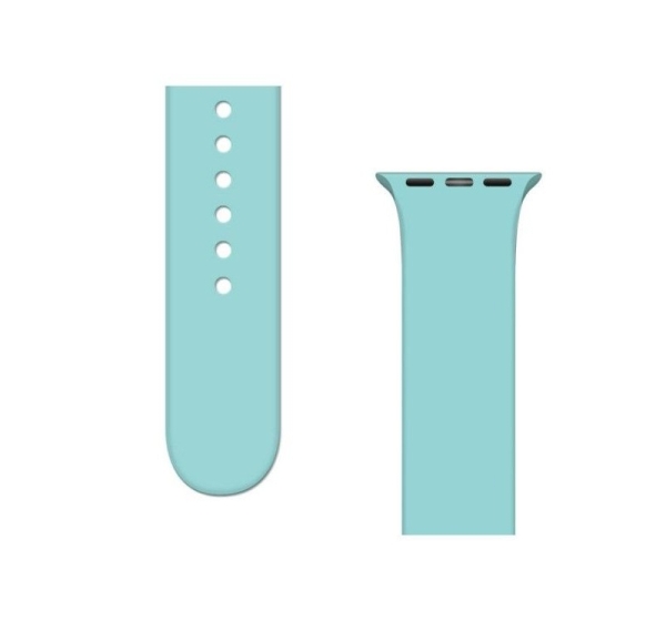 iLike Strap APS Silicone Band for Watch Ultra / 8 / 7 / 6 / 5 / 4 / 3 / 2 / SE (45 / 44 / 42mm) Strap Watch Bracelet Light Blue