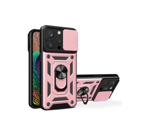 iLike - iPhone 14 Pro Max Armor Camshield case Pink