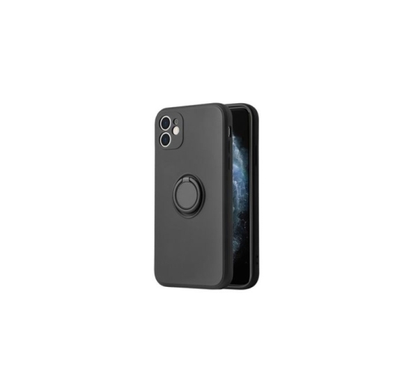 iLike Apple IPHONE 13 PRO SILICONE RING Black