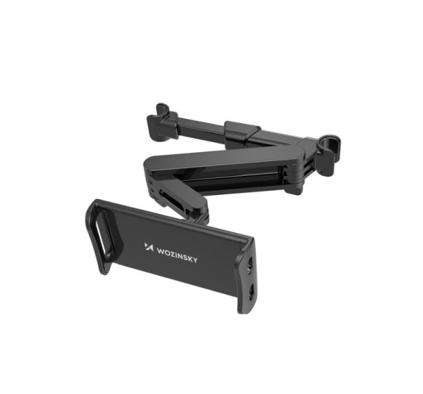 Wozinsky adjustable tablet or phone headrest holder Black