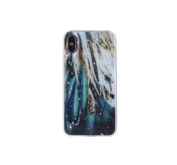 iLike Samsung Gold Glam case for Samsung Galaxy A53 5G feathers
