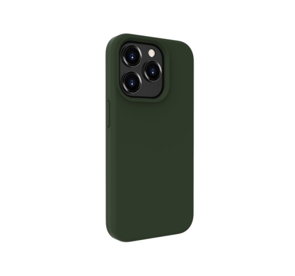 Evelatus Apple iPhone 15 Pro Max Premium Soft Touch Silicone Case Dark Olive