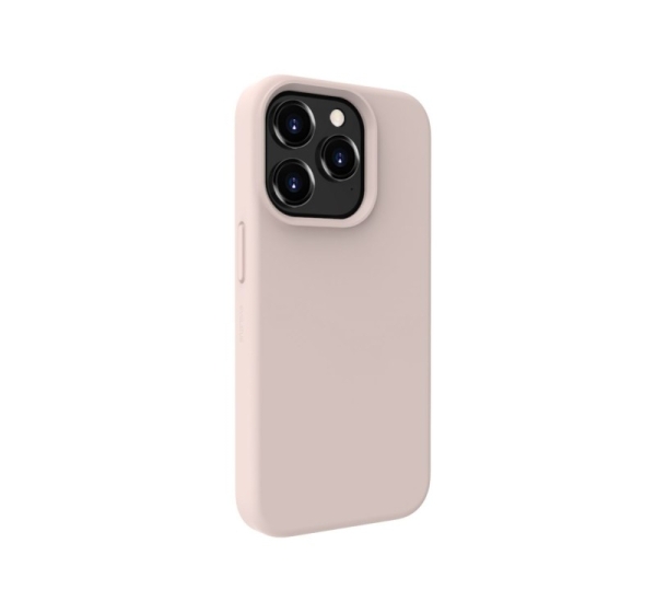 Evelatus Apple iPhone 15 Pro Max Premium Soft Touch Silicone Case Pink Sand